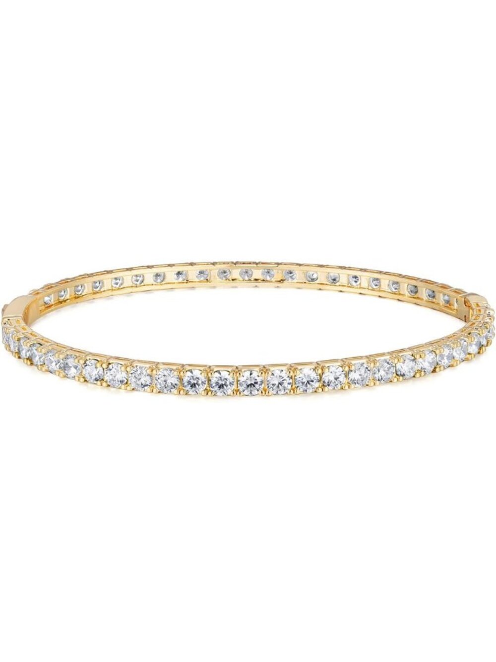 Elegant Yellow Gold Plated Cubic Zirconia Bracelets for Women - Perfect for